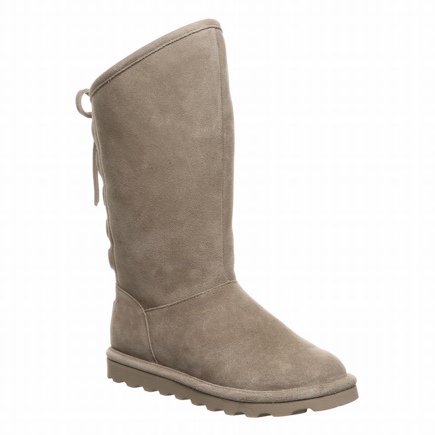 Bearpaw Phylly Tall Boots UK - Women's Boots Grey ||SQHEVX-798||